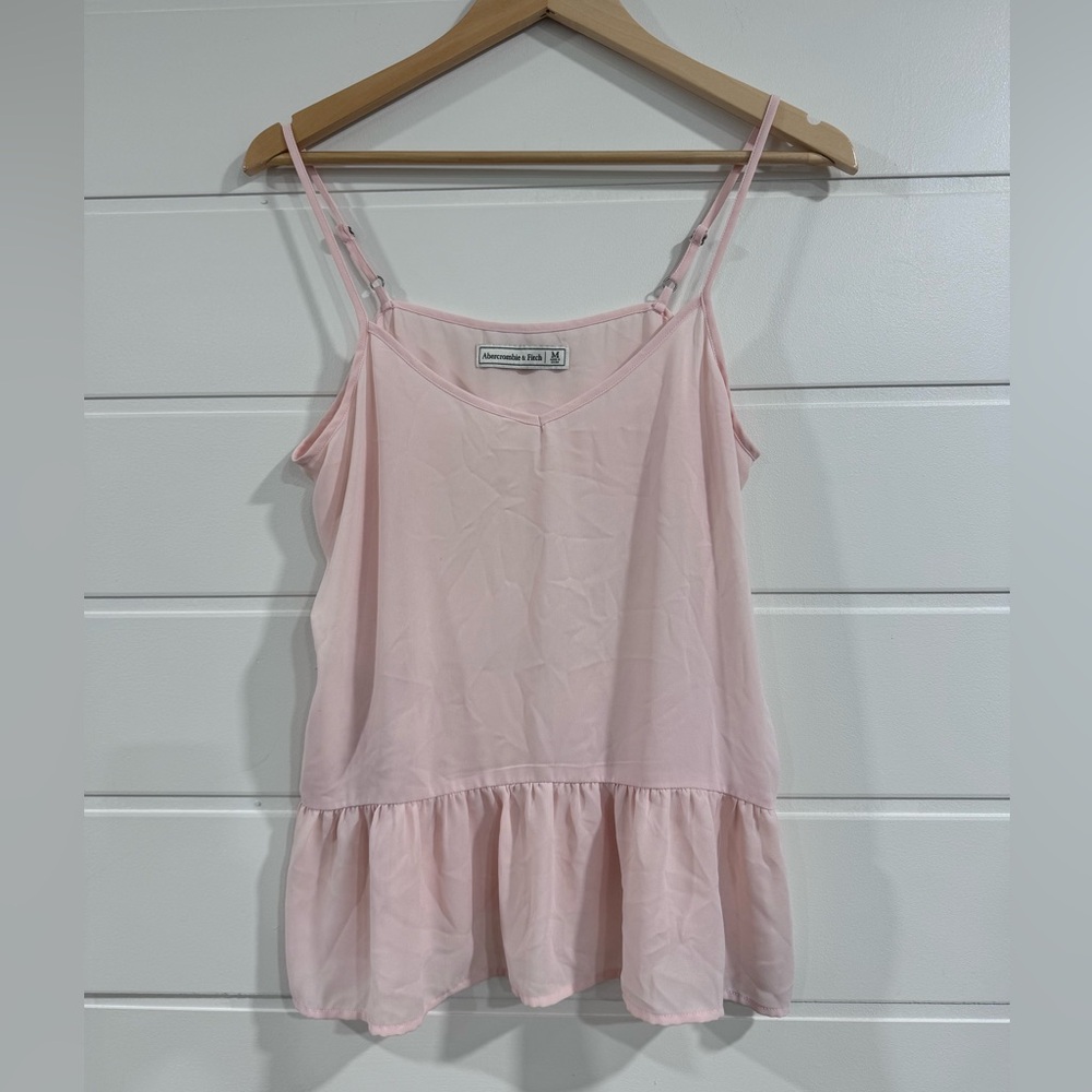 Abercrombie and Fitch Blush Peplum Top
